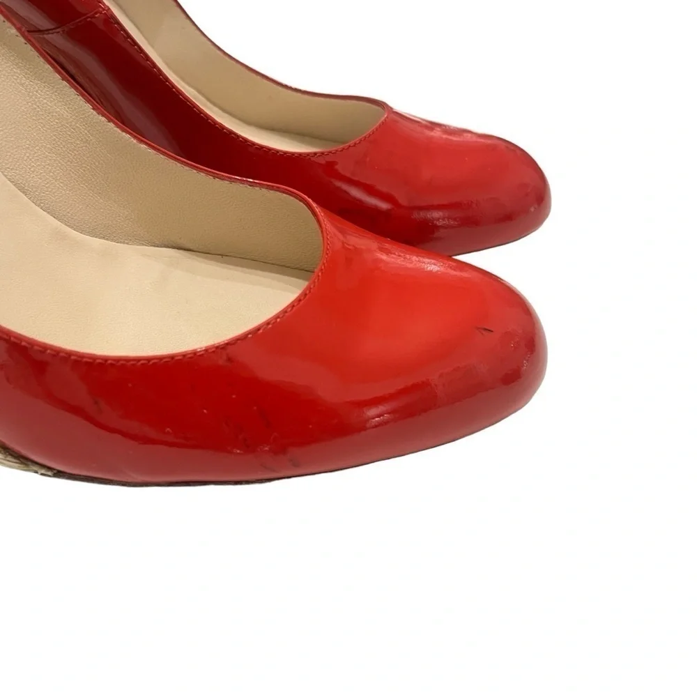 L.K. Bennett Red/orange Wedges size‎ 9.5
